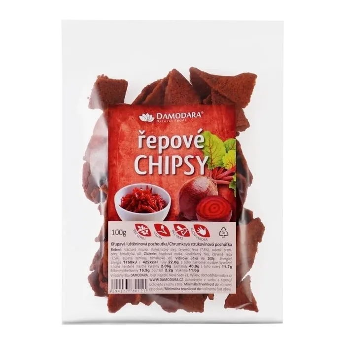 Damodara Chipsy řepové 100 g